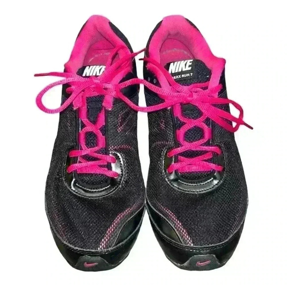 Nike Reax Run 7 Low Black Size 8.5 Black & Pink - Picture 4 of 11